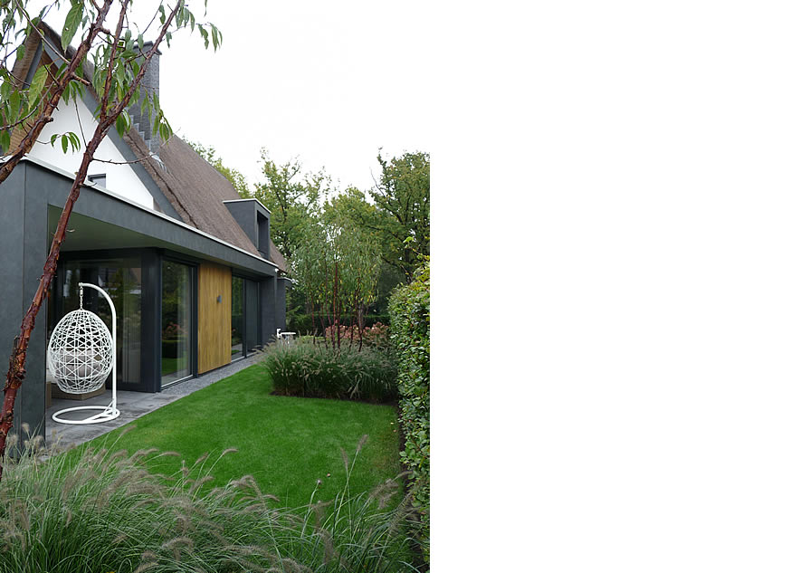 Veranda eigentijds landelijk huis