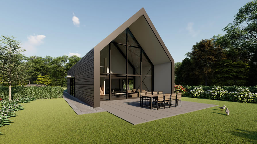 Landelijke moderne schuur