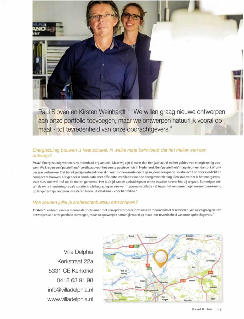 Publicatie in Kavel & Huis, juni 2019, deel 6