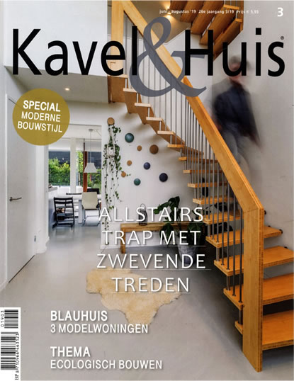 Publicatie in Kavel & Huis, juni 2019, voorkant magazine