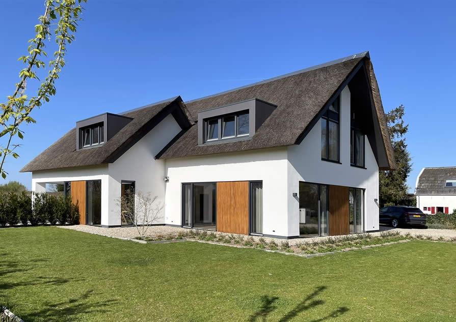 Accentvlakken met houten delen