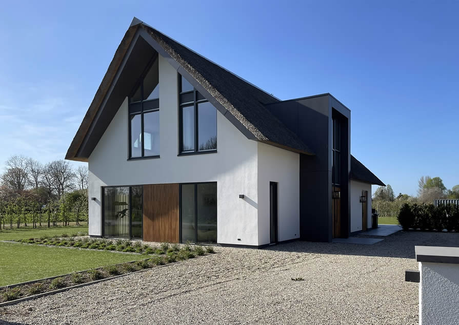 Entree gestucte villa