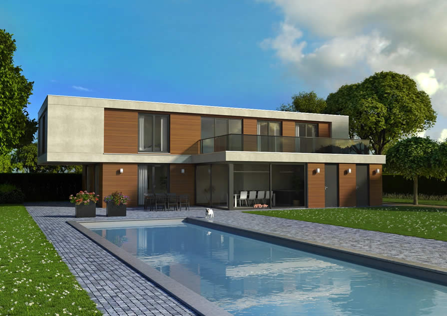 Moderne woning met zwembad