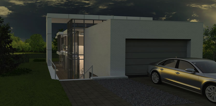 Garage moderne vrijstaande villa