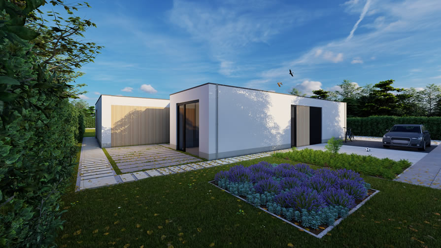 Gevels met stucwerk en gevelisolatie